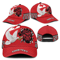 Tonga Heart Tribal Personalised Classic Cap Polynesian Patterns