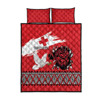 Tonga Heart Tribal Personalised Quilt Bed Set Polynesian Patterns