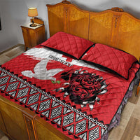 Tonga Heart Tribal Personalised Quilt Bed Set Polynesian Patterns