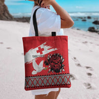 Tonga Heart Tribal Personalised Tote Bag Polynesian Patterns