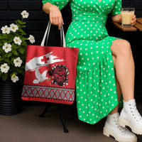 Tonga Heart Tribal Personalised Tote Bag Polynesian Patterns