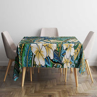 Personalised Hawaii Tribal Humpback Whale Tablecloth Omaomao Hibiscus Seamless Pattern