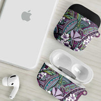 Personalised Hawaii Tribal Humpback Whale AirPods Case Poni Hibiscus Seamless Pattern