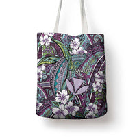 Personalised Hawaii Tribal Humpback Whale Tote Bag Poni Hibiscus Seamless Pattern
