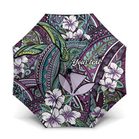 Personalised Hawaii Tribal Humpback Whale Umbrella Poni Hibiscus Seamless Pattern