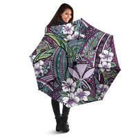 Personalised Hawaii Tribal Humpback Whale Umbrella Poni Hibiscus Seamless Pattern