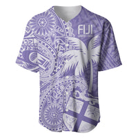 Custom Indo Fijians Baseball Jersey Fiji ke Hindustani Polyneisan Paisley Purple Style