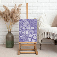 Custom Indo Fijians Canvas Wall Art Fiji ke Hindustani Polyneisan Paisley Purple Style