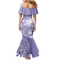 Custom Indo Fijians Mermaid Dress Fiji ke Hindustani Polyneisan Paisley Purple Style