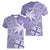 Custom Indo Fijians Women V-Neck T-Shirt Fiji ke Hindustani Polyneisan Paisley Purple Style