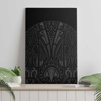 Queensland Maori Rugby Nga Hau e Wha Canvas Wall Art Black Motif