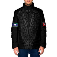 Queensland Maori Rugby Nga Hau e Wha Padded Jacket Black Motif - Polynesian Pride