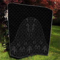 Queensland Maori Rugby Nga Hau e Wha Quilt Black Motif