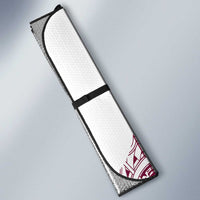 Queensland Maori Rugby Nga Hau e Wha Auto Sun Shade White Motif - Polynesian Pride