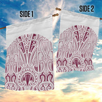 Queensland Maori Rugby Nga Hau e Wha Garden Flag White Motif