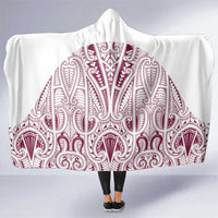 Queensland Maori Rugby Nga Hau e Wha Hooded Blanket White Motif
