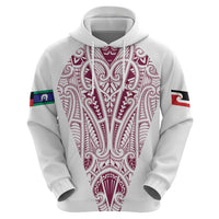 Queensland Maori Rugby Nga Hau e Wha Hoodie White Motif