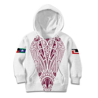 Queensland Maori Rugby Nga Hau e Wha Kid Hoodie White Motif
