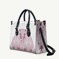 Queensland Maori Rugby Nga Hau e Wha Leather Bag White Motif - Polynesian Pride