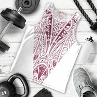 Queensland Maori Rugby Nga Hau e Wha Men Tank Top White Motif