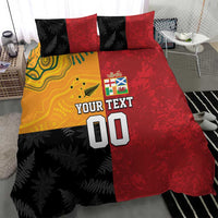 Custom British Lions-AUNZ Bedding Set Australia-New Zealand Indigenous Motif