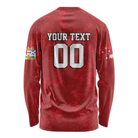 Custom British Lions-AUNZ Long Sleeve Shirt Australia-New Zealand Indigenous Motif