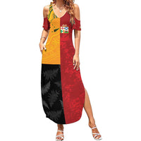 Custom British Lions-AUNZ Summer Maxi Dress Australia-New Zealand Indigenous Motif