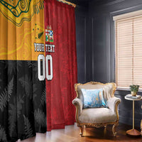 Custom British Lions-AUNZ Window Curtain Australia-New Zealand Indigenous Motif
