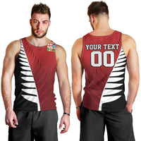 Custom British Lions New Zealand Men Tank Top Half Black Fern