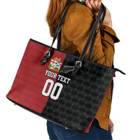 Custom British Lions New Zealand Leather Tote Bag Sporty Style