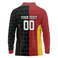 Custom British Lions New Zealand Long Sleeve Polo Shirt Sporty Style