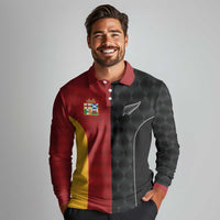 Custom British Lions New Zealand Long Sleeve Polo Shirt Sporty Style