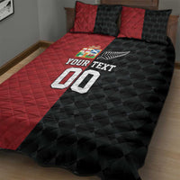 Custom British Lions New Zealand Quilt Bed Set Sporty Style