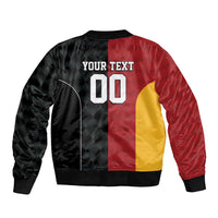 Custom British Lions New Zealand Sleeve Zip Bomber Jacket Sporty Style LT9 - Polynesian Pride
