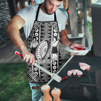 Fiji Custom Rugby National Heritage Apron Black Traditional Masi Inspired