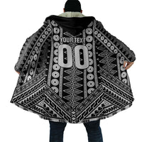 Fiji Custom Rugby National Heritage Cloak Black Traditional Masi Inspired
