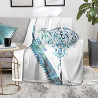 Kahui Whetu Paua shell Kowhaiwhai Taniko Personalised Blanket Manta Ray Shark-Turtle Maori Tribal Style