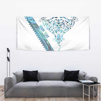 Kahui Whetu Paua shell Kowhaiwhai Taniko Personalised Tapestry Manta Ray Shark-Turtle Maori Tribal Style