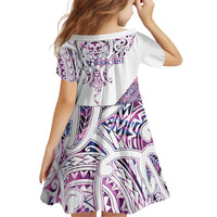 Mawhero Paua shell Kowhaiwhai Taniko Personalised Family Matching Off Shoulder Maxi Dress and Hawaiian Shirt Manta Ray Shark-Turtle Maori Tribal Style LT9 - Polynesian Pride