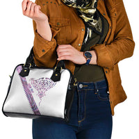 Mawhero Paua shell Kowhaiwhai Taniko Personalised Shoulder Handbag Manta Ray Shark-Turtle Maori Tribal Style