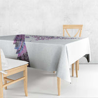 Mawhero Paua shell Kowhaiwhai Taniko Personalised Tablecloth Manta Ray Shark-Turtle Maori Tribal Style LT9 - Polynesian Pride