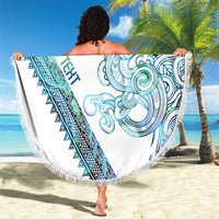 Kahui Whetu Paua shell Kowhaiwhai Taniko Personalised Beach Blanket Taniwha Maori Tribal Style LT9 - Polynesian Pride
