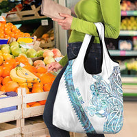 Kahui Whetu Paua shell Kowhaiwhai Taniko Personalised Grocery Bag Taniwha Maori Tribal Style