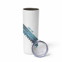 Kahui Whetu Paua shell Kowhaiwhai Taniko Personalised Skinny Tumbler Taniwha Maori Tribal Style