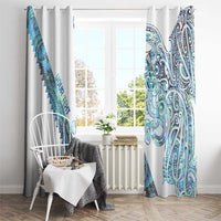 Kahui Whetu Paua shell Kowhaiwhai Taniko Personalised Window Curtain Taniwha Maori Tribal Style LT9 - Polynesian Pride