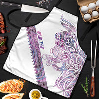 Mawhero Paua shell Kowhaiwhai Taniko Personalised Apron Taniwha Maori Tribal Style