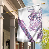 Mawhero Paua shell Kowhaiwhai Taniko Personalised Garden Flag Taniwha Maori Tribal Style