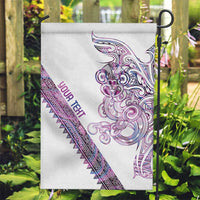 Mawhero Paua shell Kowhaiwhai Taniko Personalised Garden Flag Taniwha Maori Tribal Style