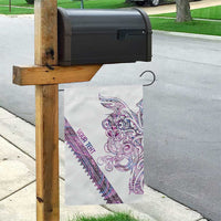 Mawhero Paua shell Kowhaiwhai Taniko Personalised Garden Flag Taniwha Maori Tribal Style