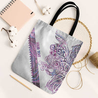 Mawhero Paua shell Kowhaiwhai Taniko Personalised Tote Bag Taniwha Maori Tribal Style